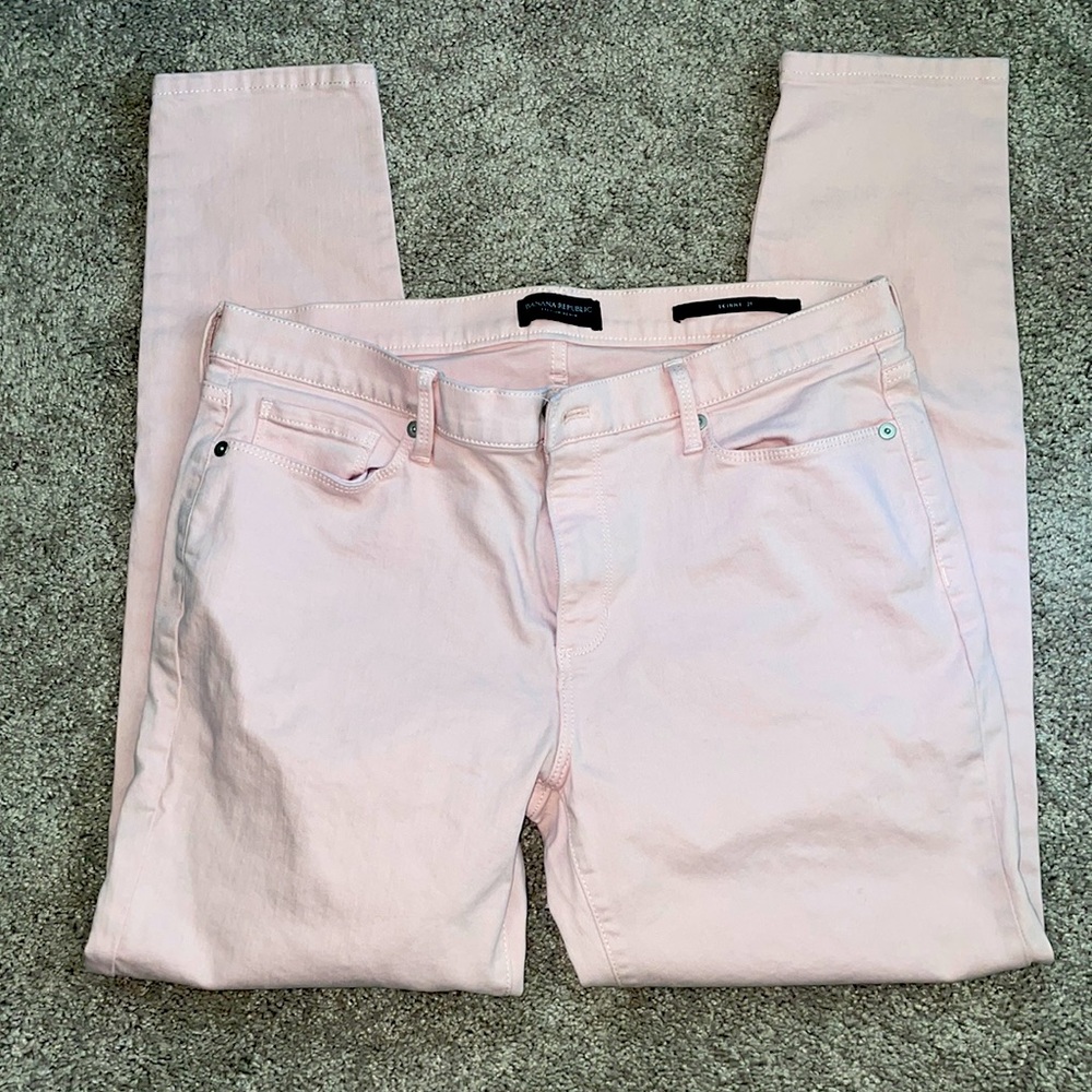 Banana Republic Pink Denim Skinny Jeans